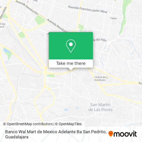 Banco Wal Mart de Mexico Adelante Ba San Pedrito map