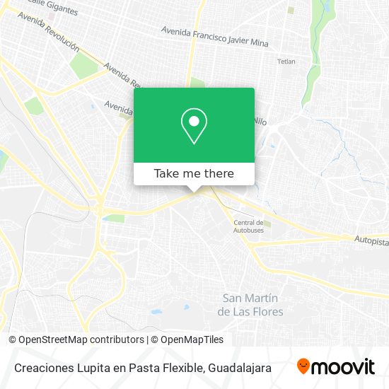 Mapa de Creaciones Lupita en Pasta Flexible