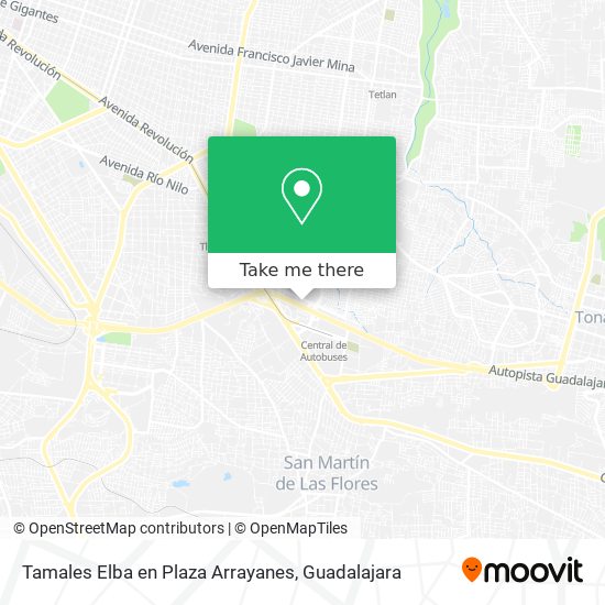 Mapa de Tamales Elba en Plaza Arrayanes