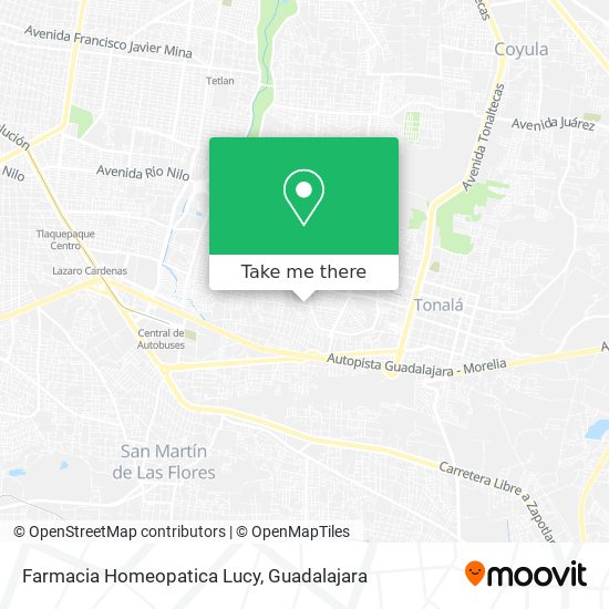 Mapa de Farmacia Homeopatica Lucy