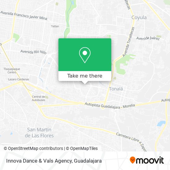 Innova Dance & Vals Agency map