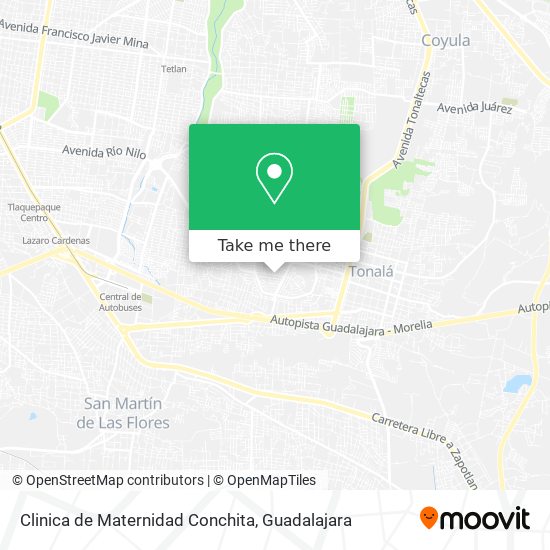 Mapa de Clinica de Maternidad Conchita
