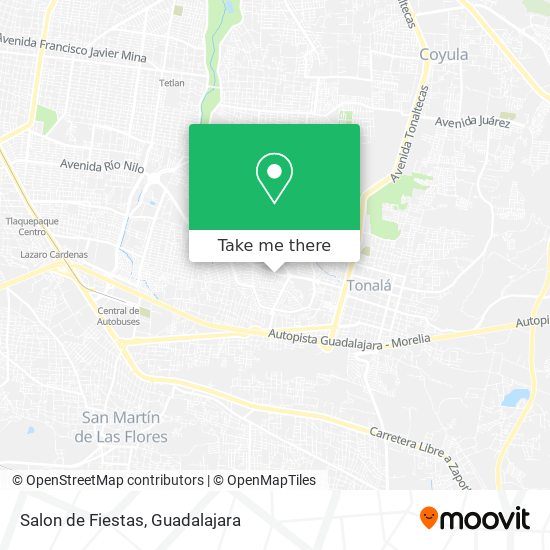 Mapa de Salon de Fiestas
