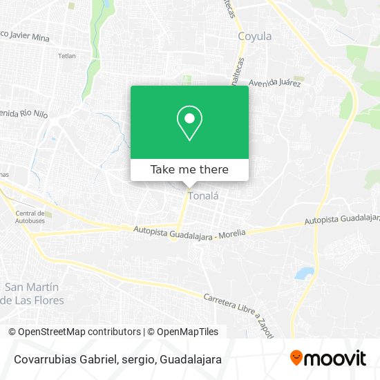 Covarrubias Gabriel, sergio map