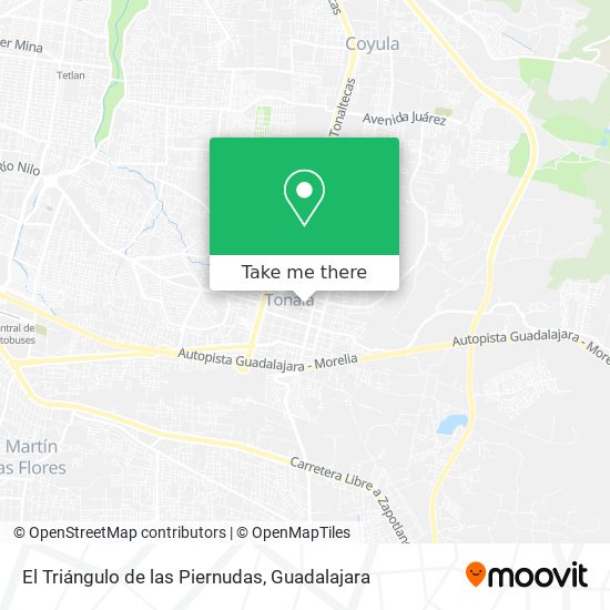 Mapa de El Triángulo de las Piernudas