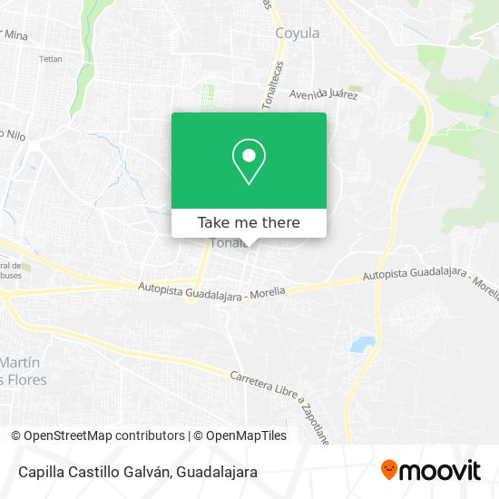 Mapa de Capilla Castillo Galván