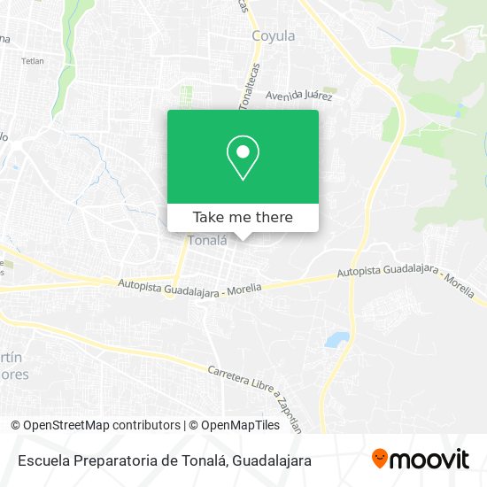 Escuela Preparatoria de Tonalá map