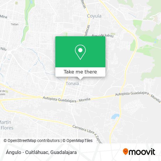 Ángulo - Cuitláhuac map