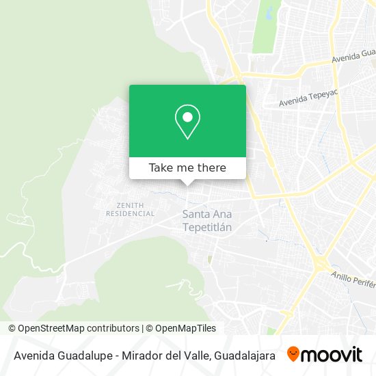 Avenida Guadalupe - Mirador del Valle map