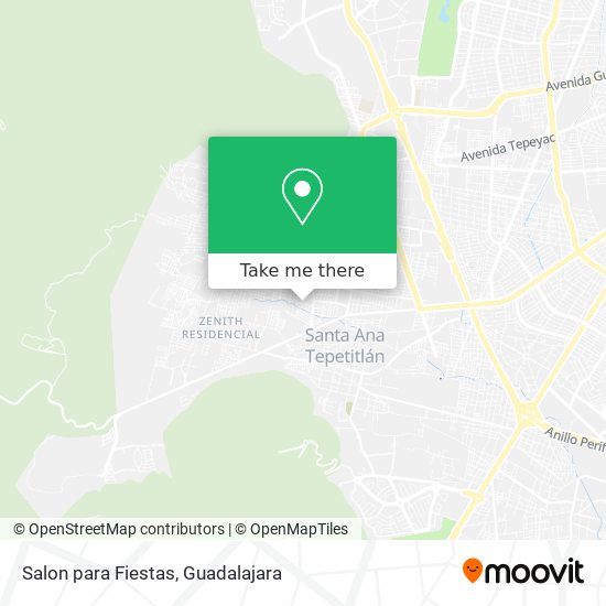 Mapa de Salon para Fiestas