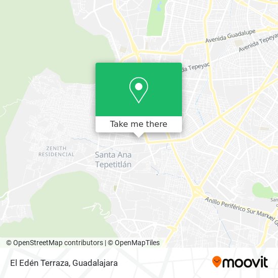 El Edén Terraza map