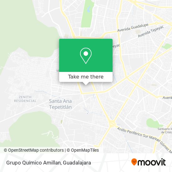 Mapa de Grupo Químico Amillan