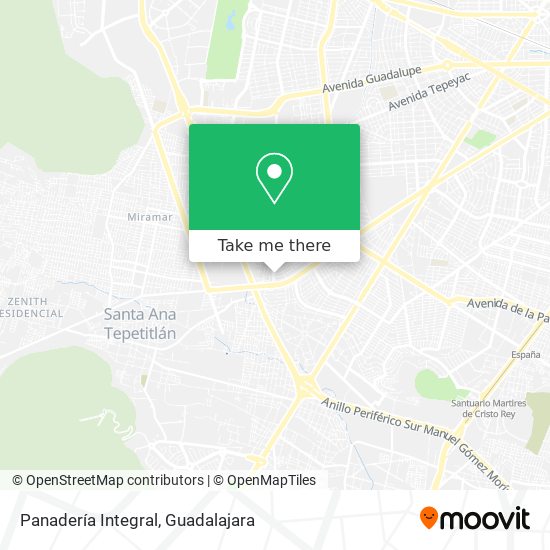 Panadería Integral map
