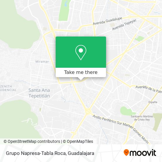 Grupo Napresa-Tabla Roca map