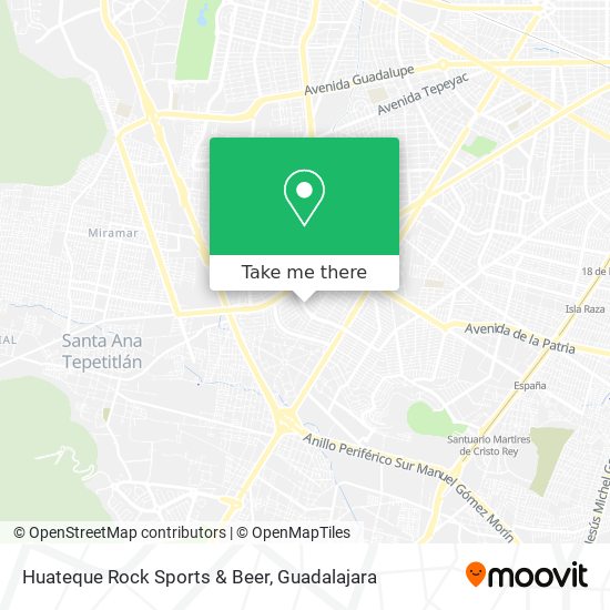 Mapa de Huateque Rock Sports & Beer