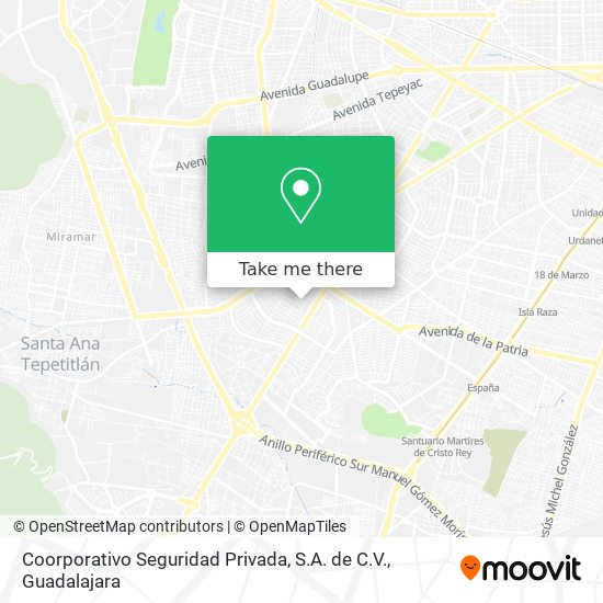 Coorporativo Seguridad Privada, S.A. de C.V. map