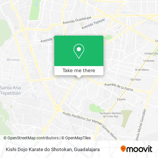 Mapa de Kishi Dojo Karate do Shotokan