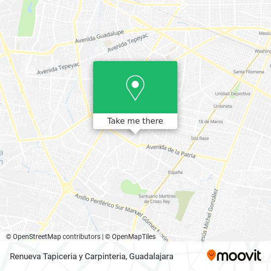 Mapa de Renueva Tapiceria y Carpinteria