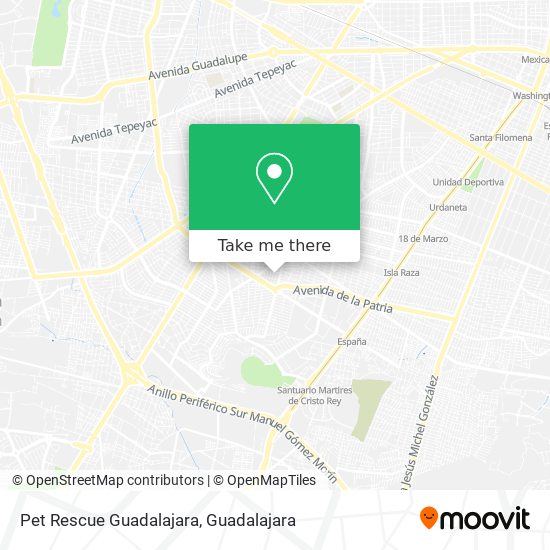 Mapa de Pet Rescue Guadalajara