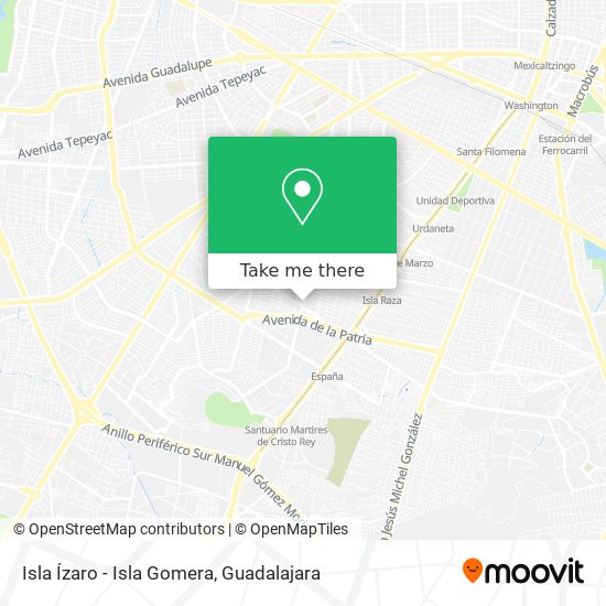 Isla Ízaro - Isla Gomera map