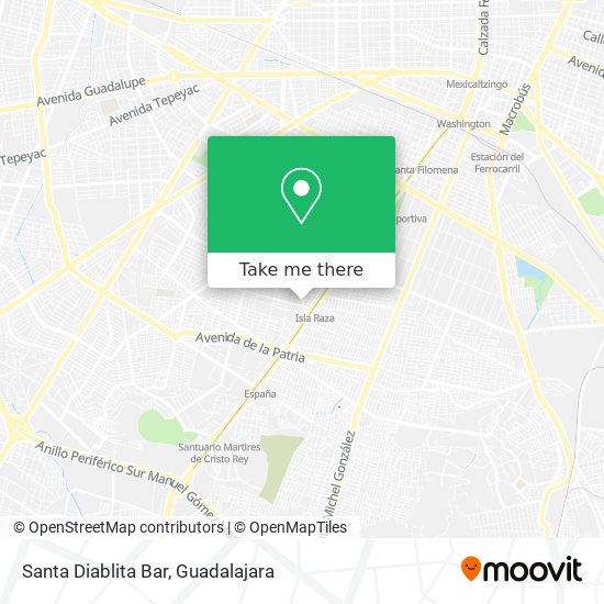 Santa Diablita Bar map