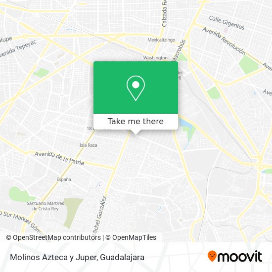 Molinos Azteca y Juper map