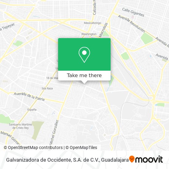 Galvanizadora de Occidente, S.A. de C.V. map