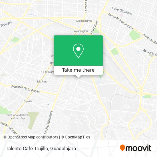 Talento Café Trujillo map