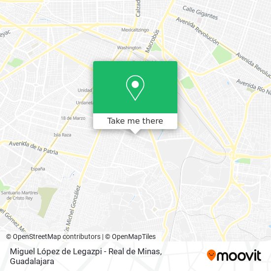 Miguel López de Legazpi - Real de Minas map