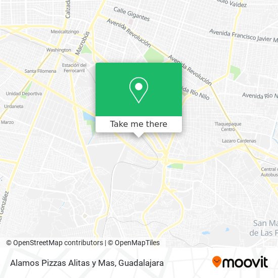 Alamos Pizzas Alitas y Mas map