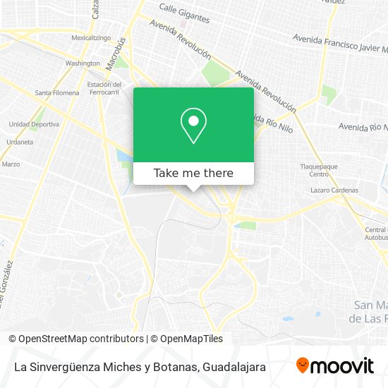 La Sinvergüenza Miches y Botanas map
