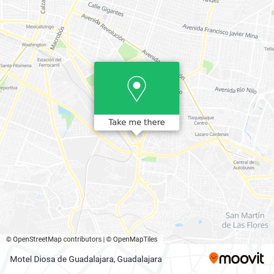 Mapa de Motel Diosa de Guadalajara