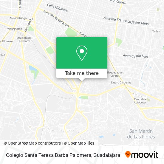Colegio Santa Teresa Barba Palomera map