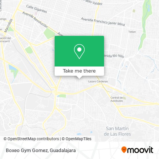 Mapa de Boxeo Gym Gomez