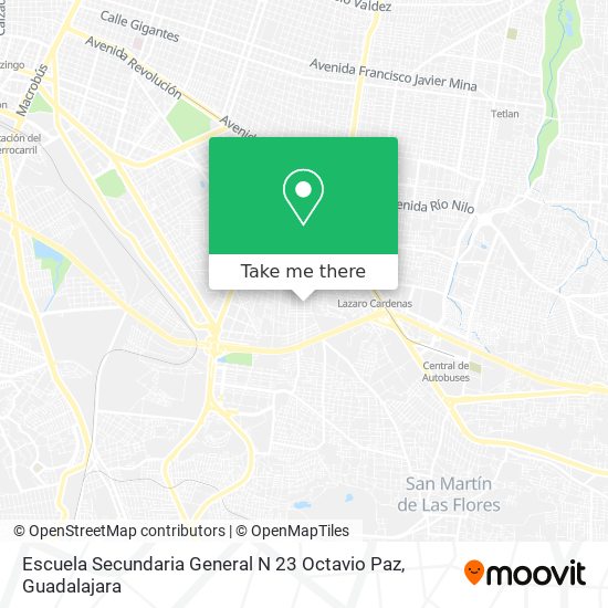 Escuela Secundaria General N 23 Octavio Paz map