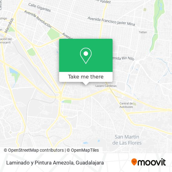 Laminado y Pintura Amezola map