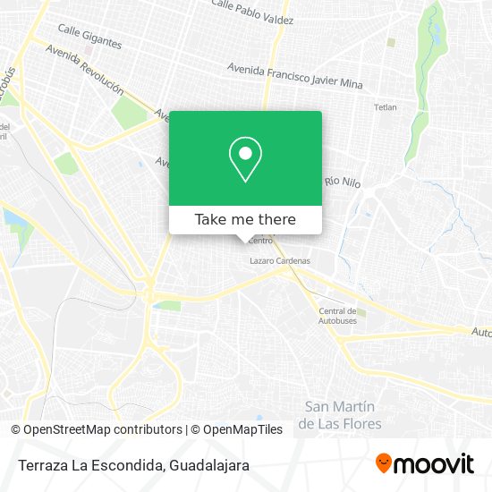 Terraza La Escondida map
