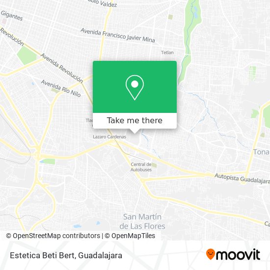 Mapa de Estetica Beti Bert
