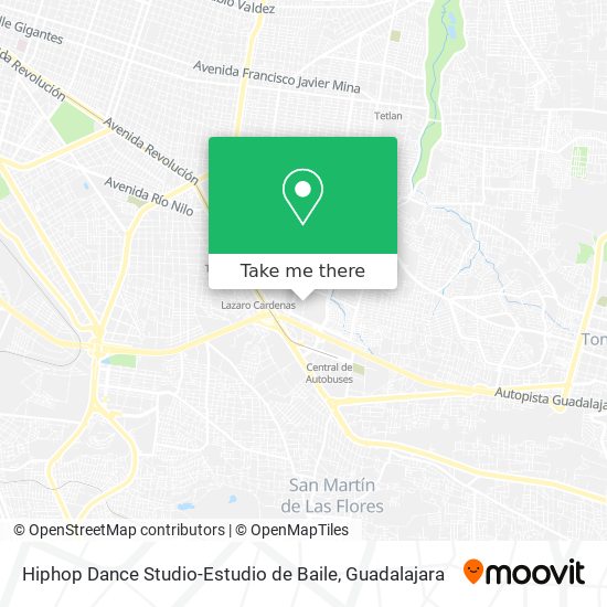 Mapa de Hiphop Dance Studio-Estudio de Baile