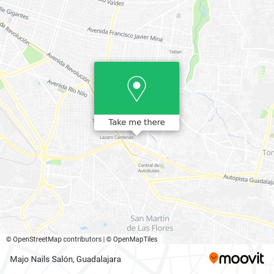 Mapa de Majo Nails Salón