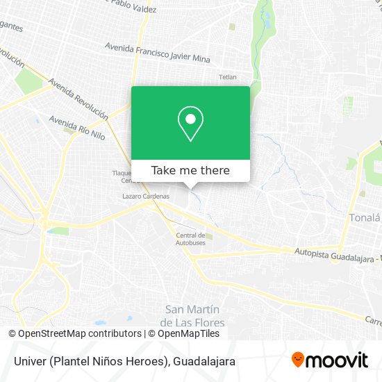 Univer (Plantel Niños Heroes) map