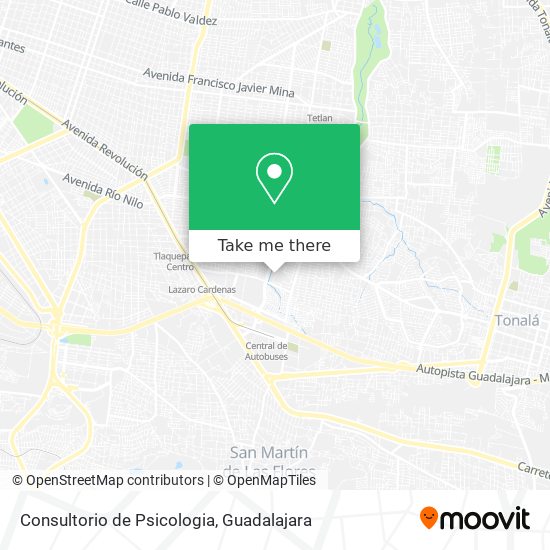 Consultorio de Psicologia map