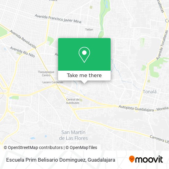 Escuela Prim Belisario Dominguez map