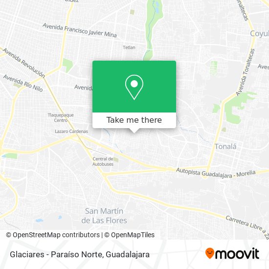 Mapa de Glaciares - Paraíso Norte