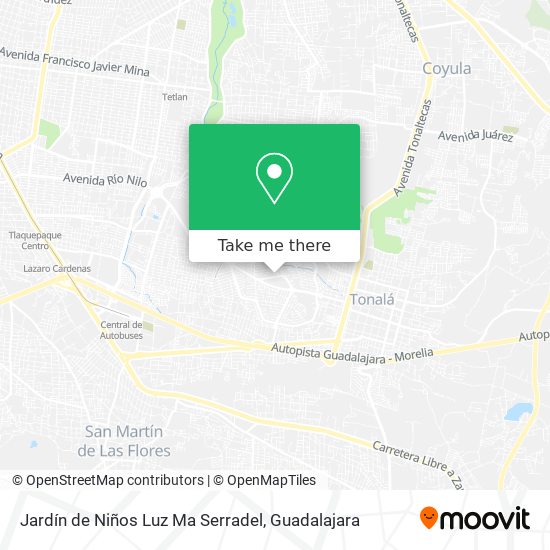 Jardín de Niños Luz Ma Serradel map