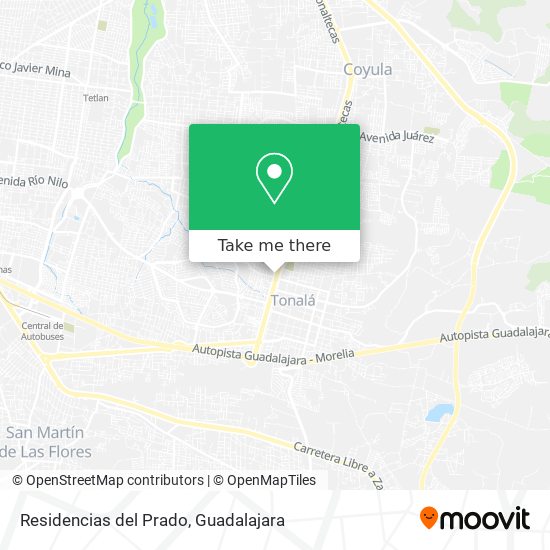Residencias del Prado map