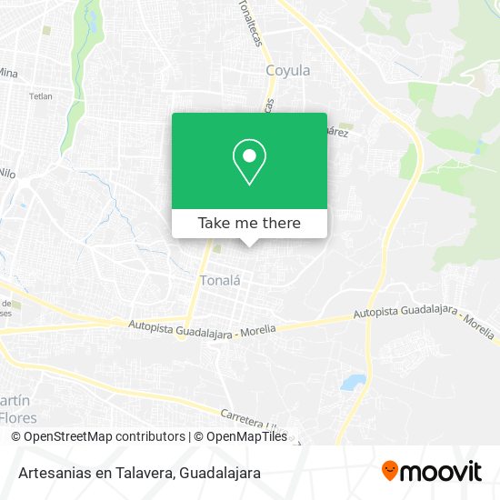 Artesanias en Talavera map