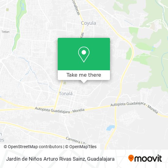 Mapa de Jardín de Niños Arturo Rivas Sainz