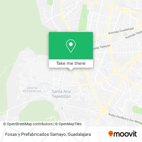 Fosas y Prefabricados Samayo map