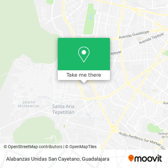 Alabanzas Unidas San Cayetano map